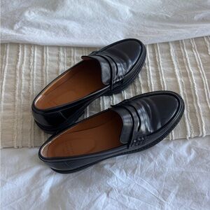 Sezane Black Loafers